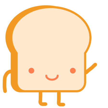 Gif animado de un panecito saludando