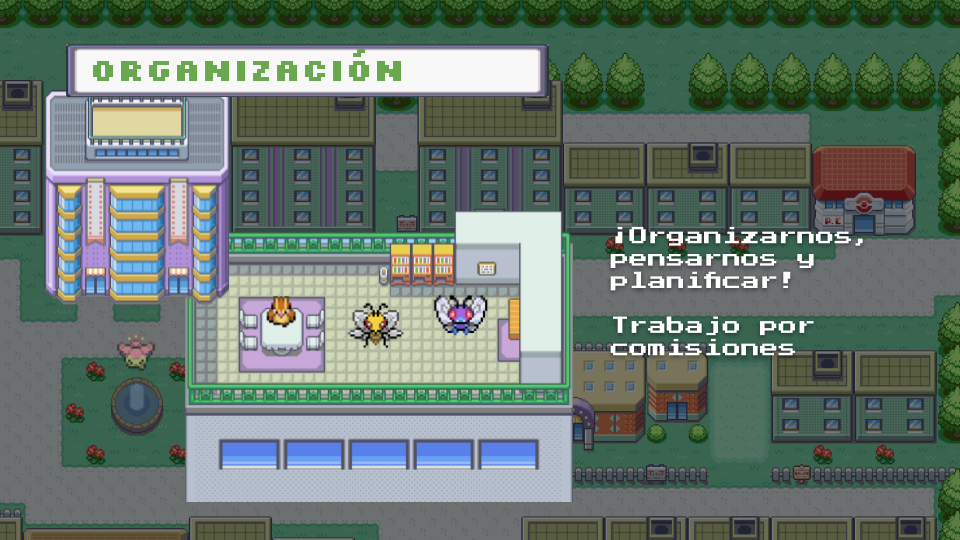 Organización: ¡Organizarnos, pensarnos y planificar!
Trabajo por comisiones

