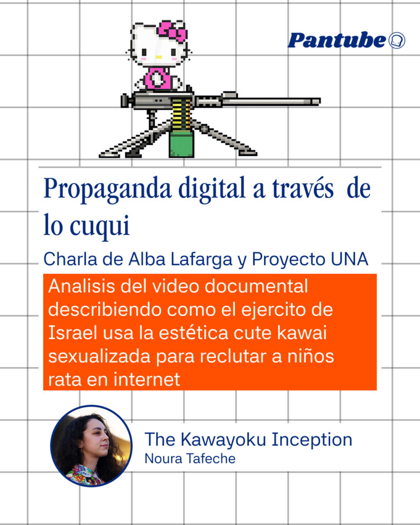 Propaganda digital a través de lo cuqui

Analisis del video documental describiendo como el ejercito de Israel usa la estética cute kawai sexualizada para reclutar a niños rata en internet

The Kawayoku Inception - Noura Tafeche